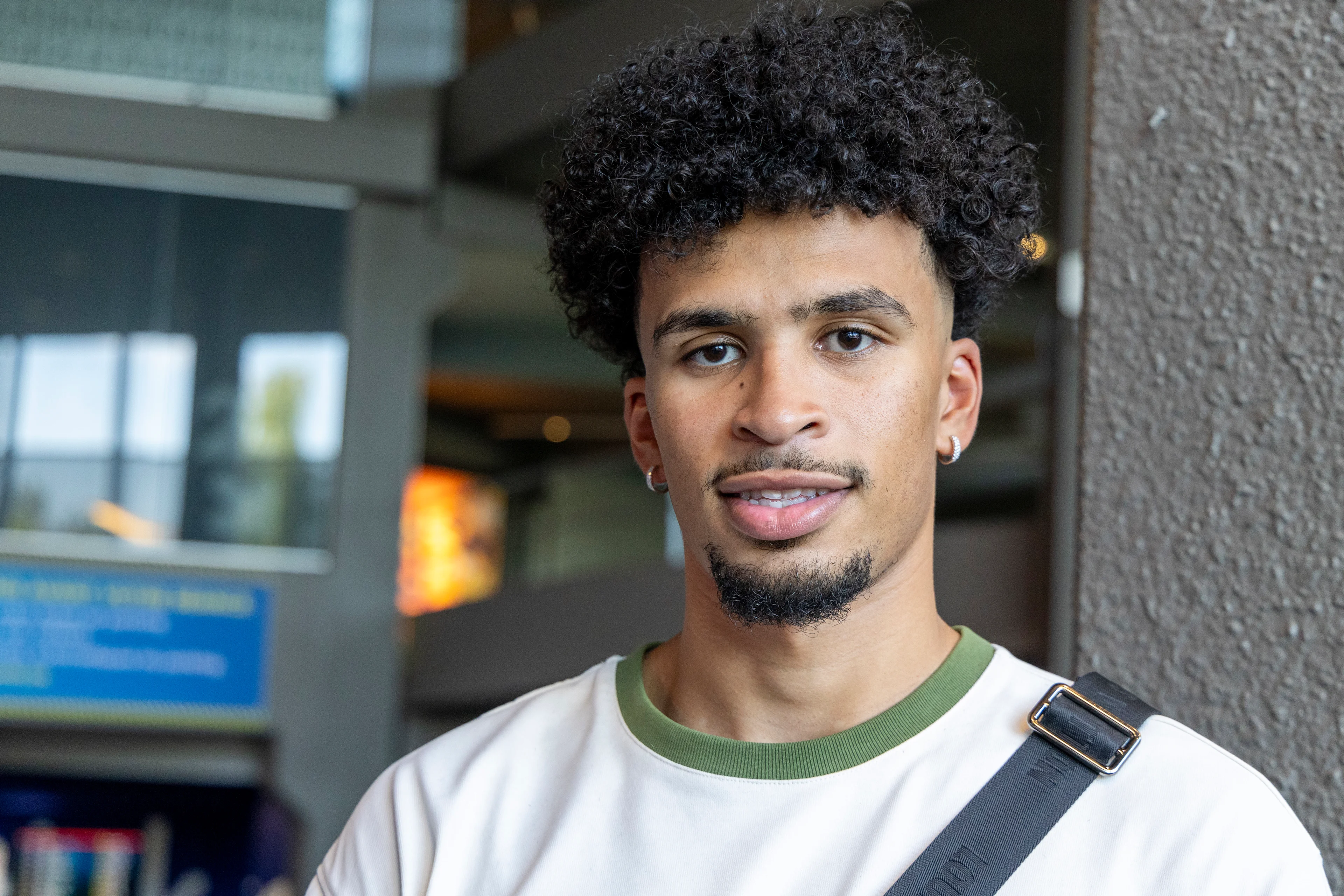 Belgian NBA-player Toumani Camara poses for the photographer at a press vision and avant-premiere of the documentary 'The Belgian Dream', at Kinepolis cinema complex in Brussels, Monday 29 July 2024. BELGA PHOTO NICOLAS MAETERLINCK