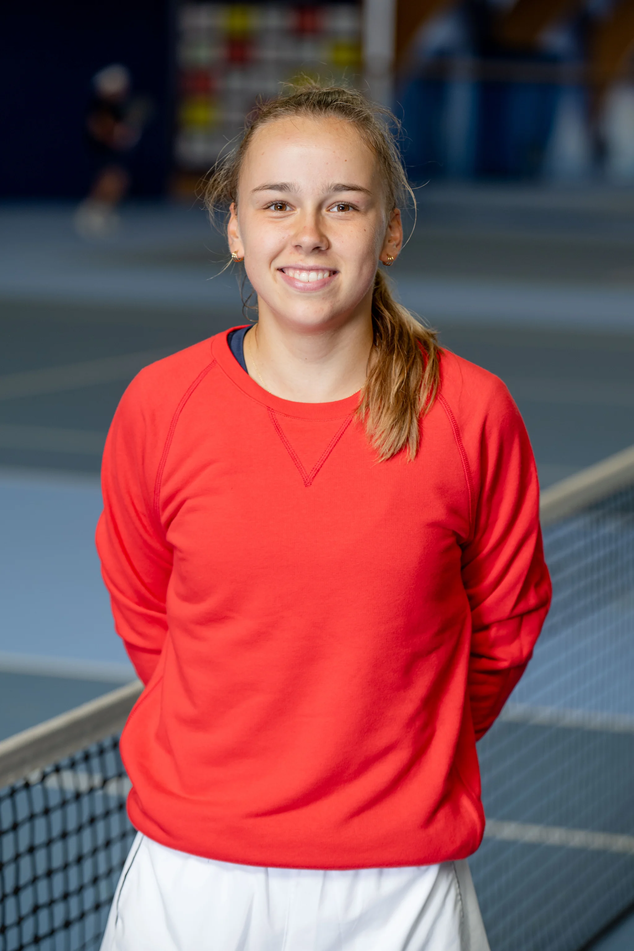 This portrait distributed on Tuesday 19 September 2023, shows Amelie Van Impe posing for a portrait at the Topsportcentrum in Wilrijk, Antwerp, Friday 01 September 2023. BELGA PHOTO JONAS ROOSENS