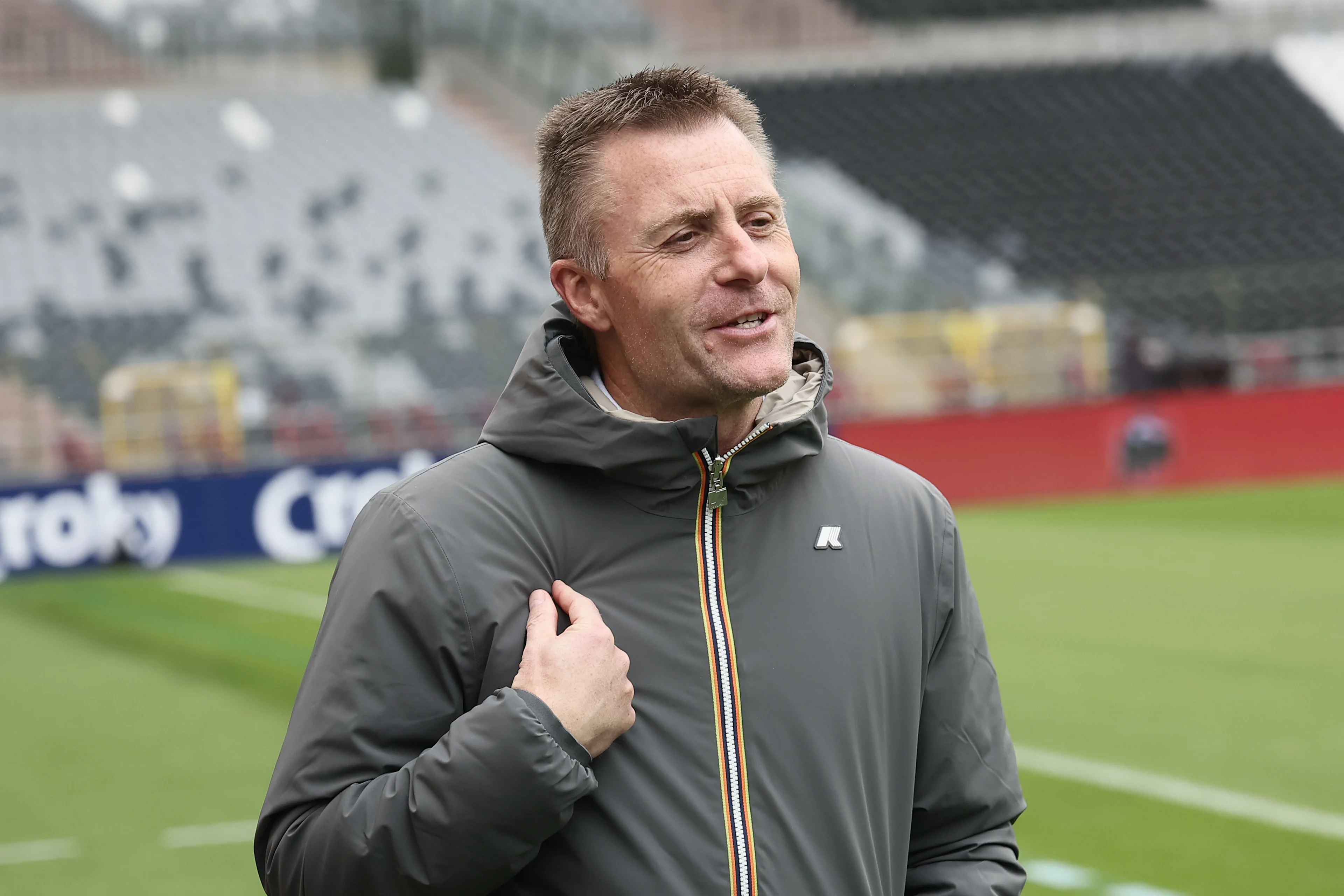 Anderlecht's CEO Kenneth Bornauw pictured during a training session of Royal Sporting Club Anderlecht ahead of the final of the Croky Cup Belgian cup competition, Wednesday 13 May 2026 in Brussels. BELGA PHOTO BRUNO FAHY