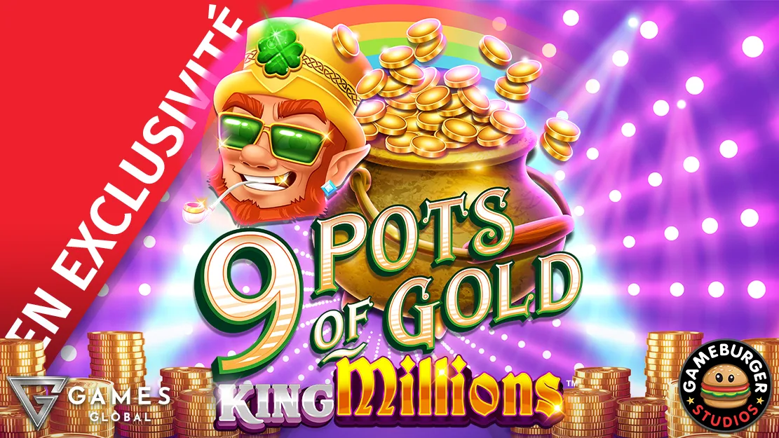 🍀 En exclusivité sur Starcasino ! 9 Pots of Gold™ King Millions™ de Gamesburger Studios !