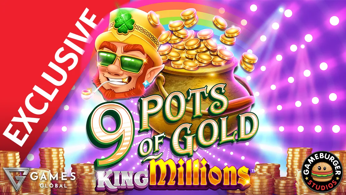 🍀 Exclusively at Starcasino! 9 Pots of Gold™ King Millions™ by Gamesburger Studios!