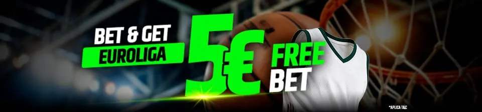 Bet&Get en Euroliga 5€ freebet