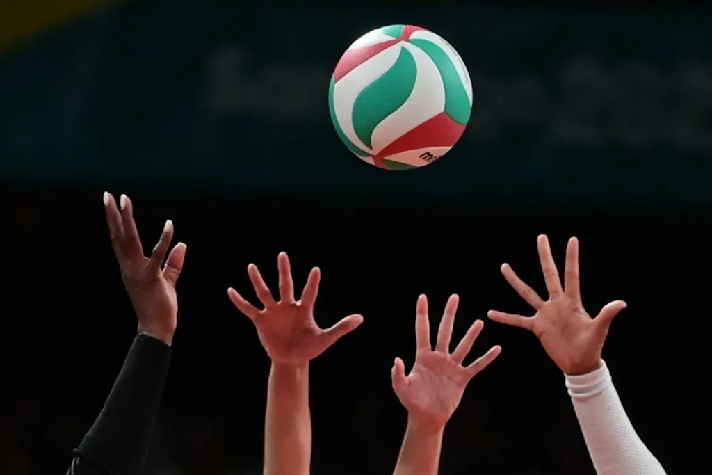 View during the women's teams finals gold medal match volleyball event during the Pan American Games Santiago 2023 at the Parque O'Higgins Arena in Santiago on October 26, 2023. Pablo Vera / AFP