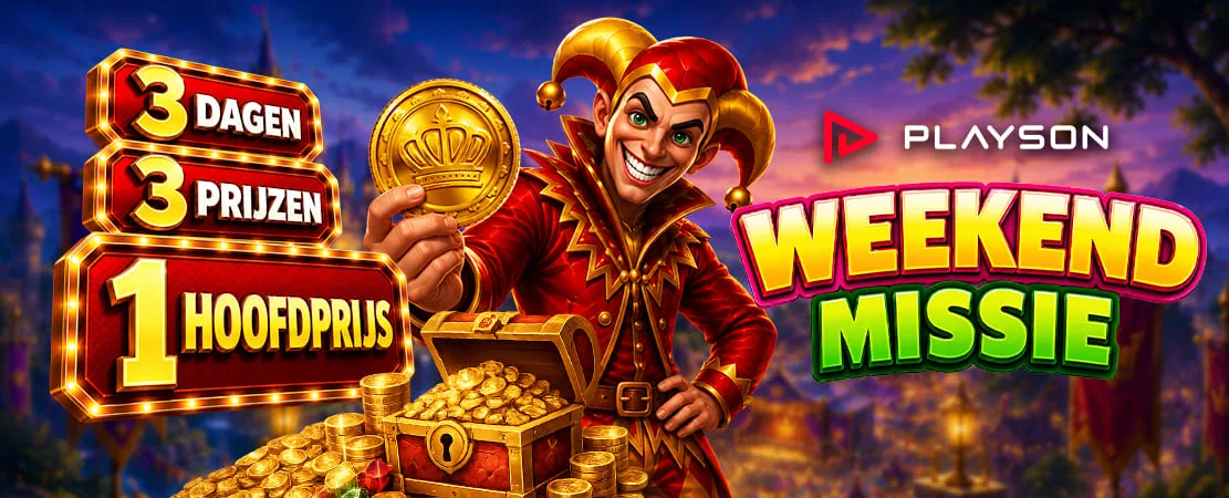 🃏 Playson Missie: 3 dagen, 3 prijzen en 1 hoofdprijs 