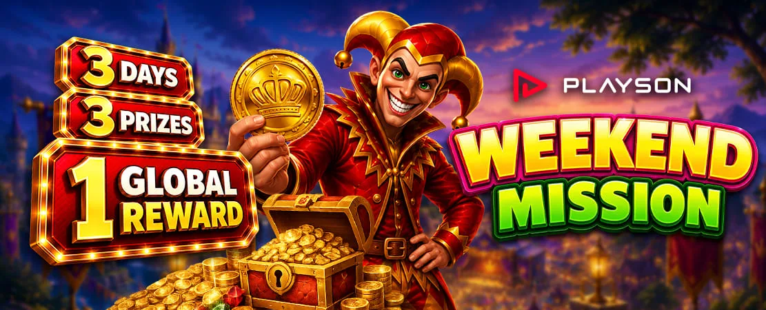 🃏 Mission Playson: 3 days, 3 prizen and 1 global reward