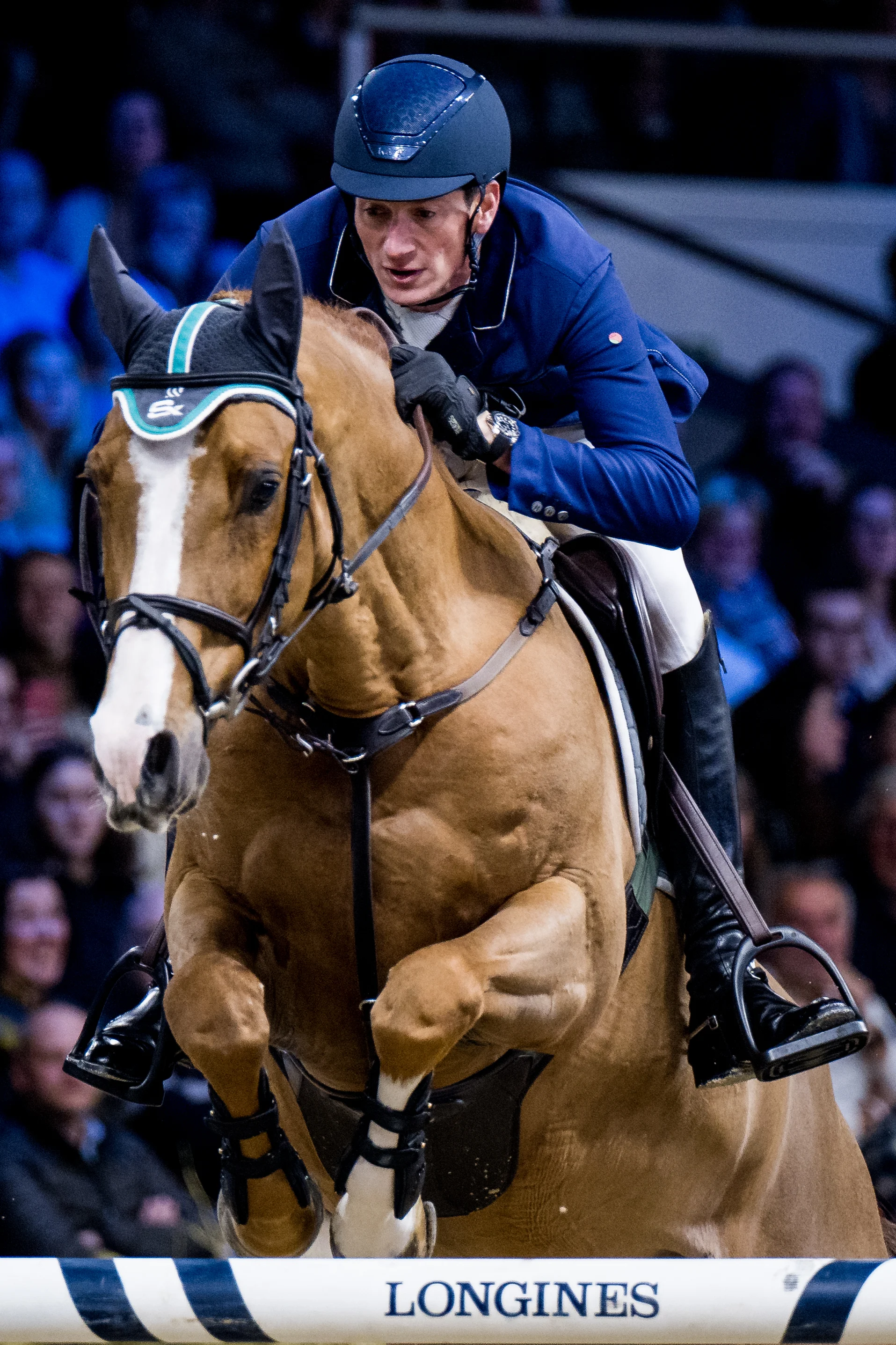 German Daniel Deusser with Scuderia 1918 Tobago Z pictured in action during the FEI World Cup Jumping competition at the 'Vlaanderens Kerstjumping - Memorial Eric Wauters' equestrian event in Mechelen on Friday 30 December 2022. BELGA PHOTO JASPER JACOBS