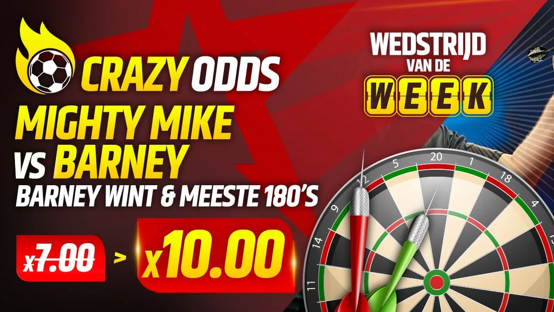 🎯 Van Gerwen vs Barneveld – Crazy Odds: Barney wint én meeste 180's