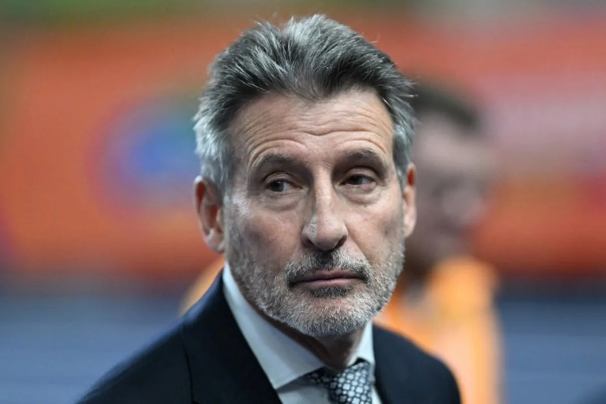 President of World Athletics Sebastian Coe reacts during the opening ceremony of the World Athletics Indoor Championships Kujawy Pomorze 2026 in Torun, Poland on March 20, 2026.  Kirill KUDRYAVTSEV / AFP