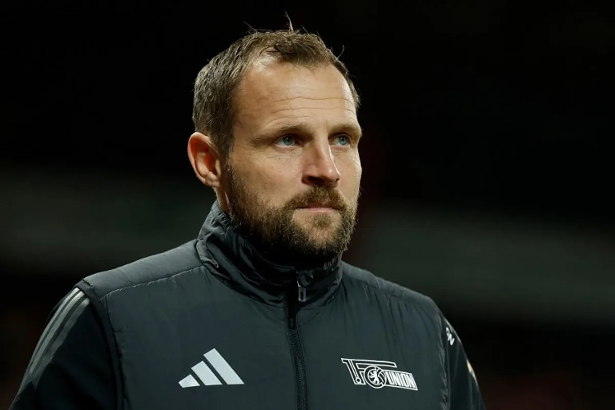 Union Berlin's Danish head coach Bo Svensson arrives for the German first division Bundesliga football match 1 FC Union Berlin vs SC Freiburg in Berlin, on November 8, 2024.  Odd ANDERSEN / AFP