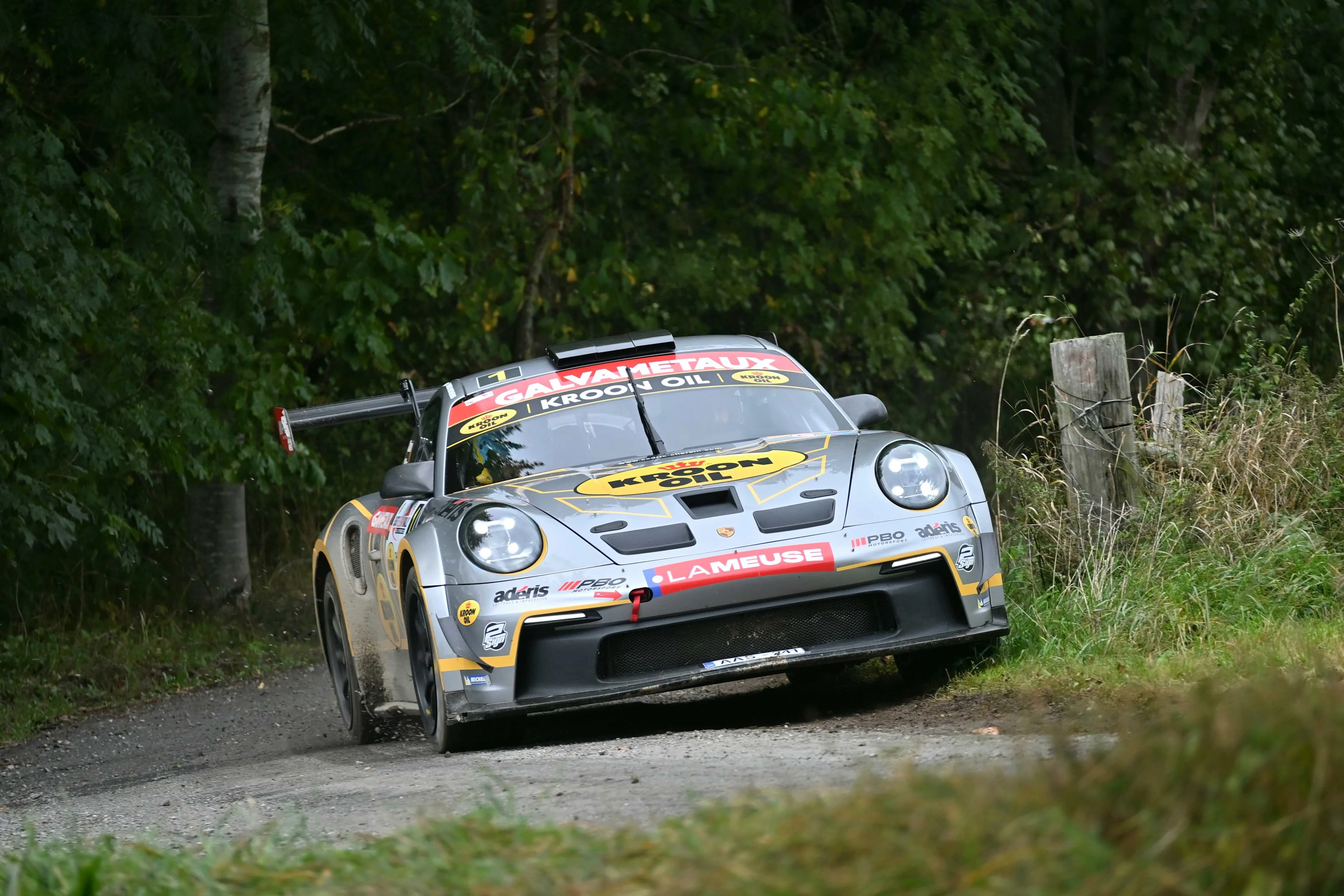 ATTENTION EDITORS - HANDOUT PICTURES - EDITORIAL USE ONLY - MANDATORY CREDIT BRC- This handout by BRC shows Cedric Cherain, during the East Belgian Rally, on Saturday 27 September 2025. BELGA PHOTO HANDOUT BRC