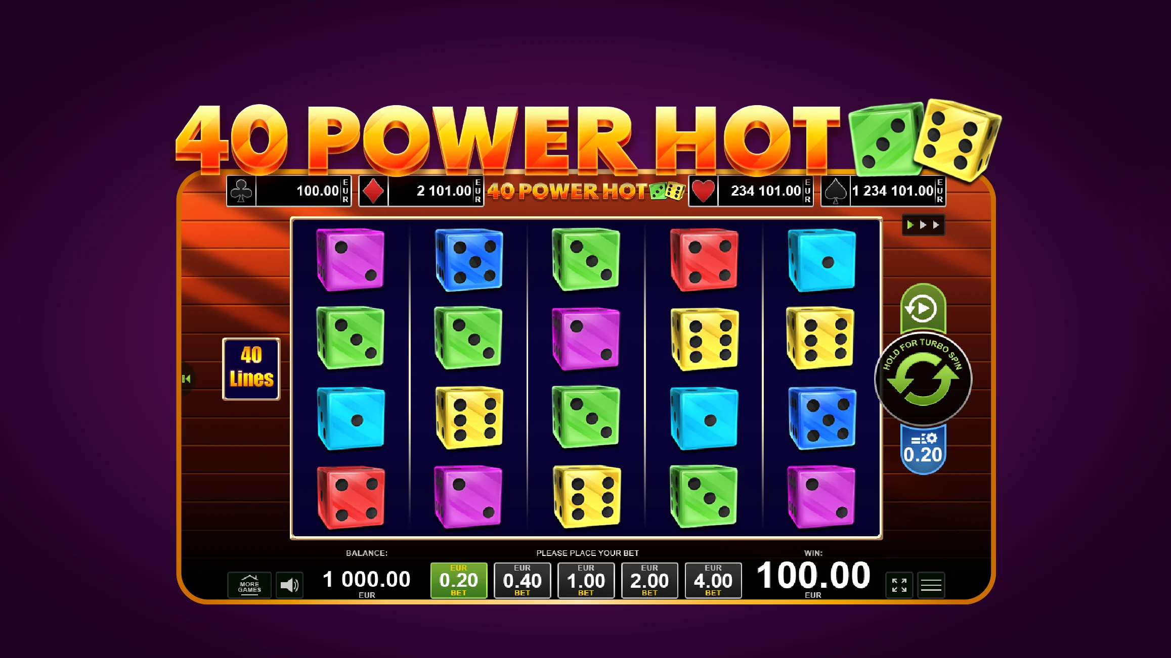 40-power-hot-dice