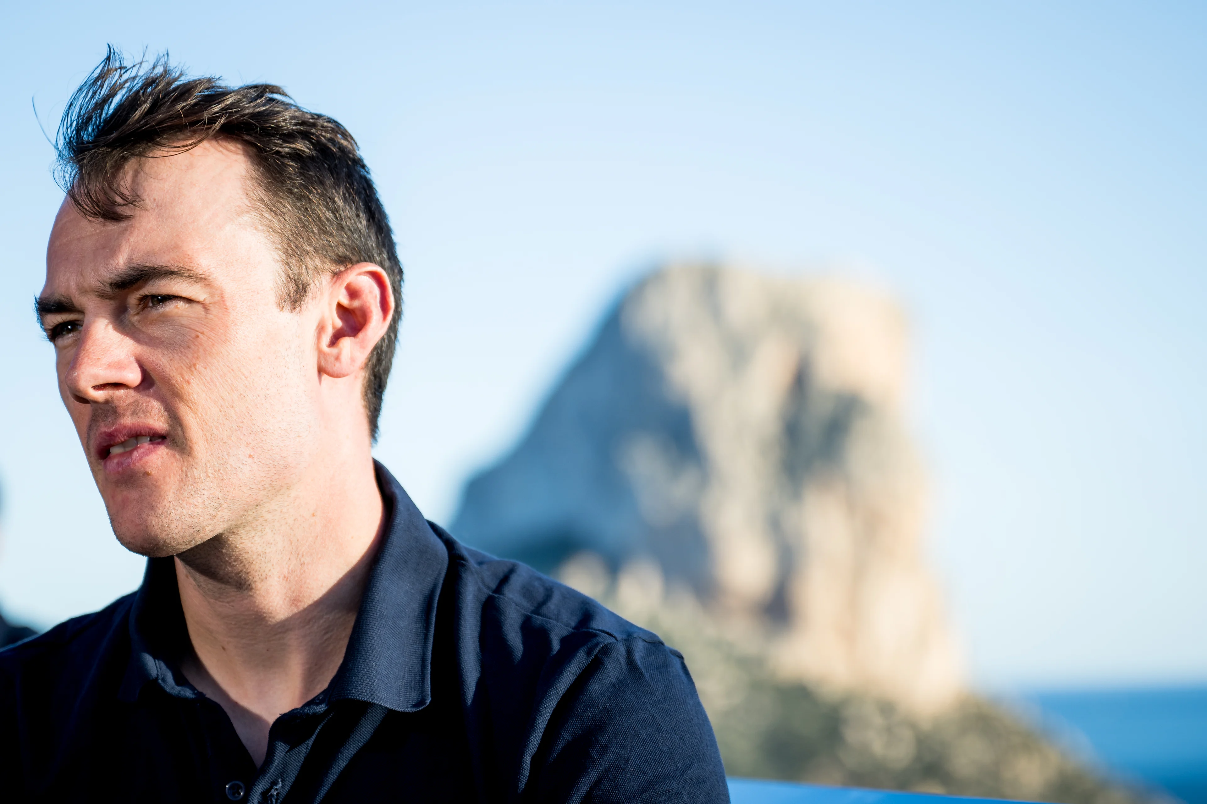 Belgian Yves Lampaert of Soudal Quick-Step pictured during the media day of the Soudal Quick-Step cycling team in Calpe, Spain, Thursday 09 January 2025. BELGA PHOTO JASPER JACOBS