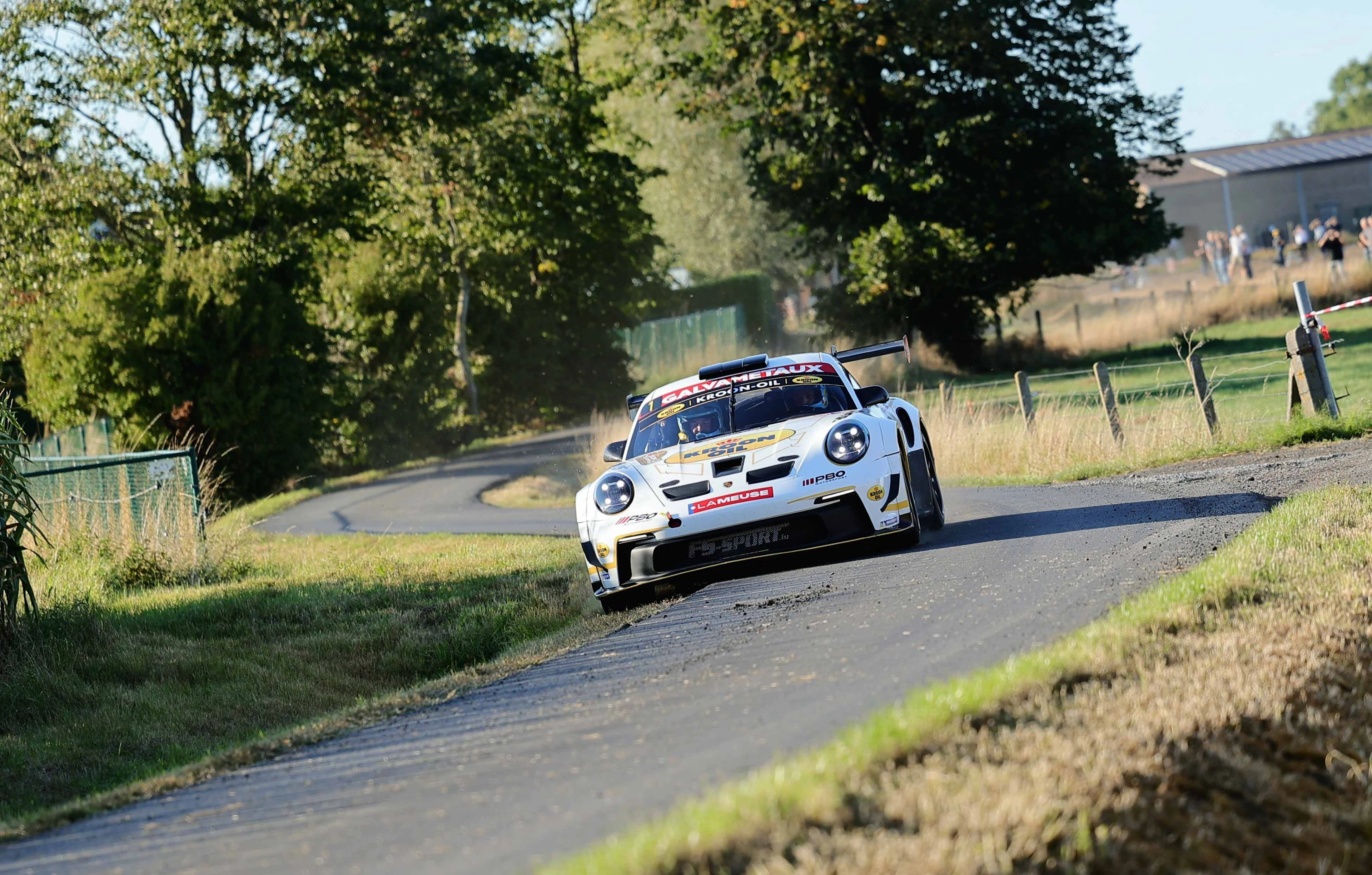 ATTENTION EDITORS - HANDOUT PICTURE RELEASED BY KROON OIL BELGIAN RALLY CHAMPIONSHIP - EDITORIAL USE ONLY - This handout picture, distributed by Eric Dupain shows Cedric Cherain during the Omloop van Vlaanderen rally, on Friday 05 September 2025, in Roeselare. *** Belga and Belga Editorial Board decline all responsibility regarding the content of this picture. *** PHOTO HANDOUT BRC