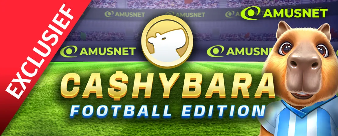 ⚽ Cashybara Football Edition van Amusnet - Exclusief bij Starcasino