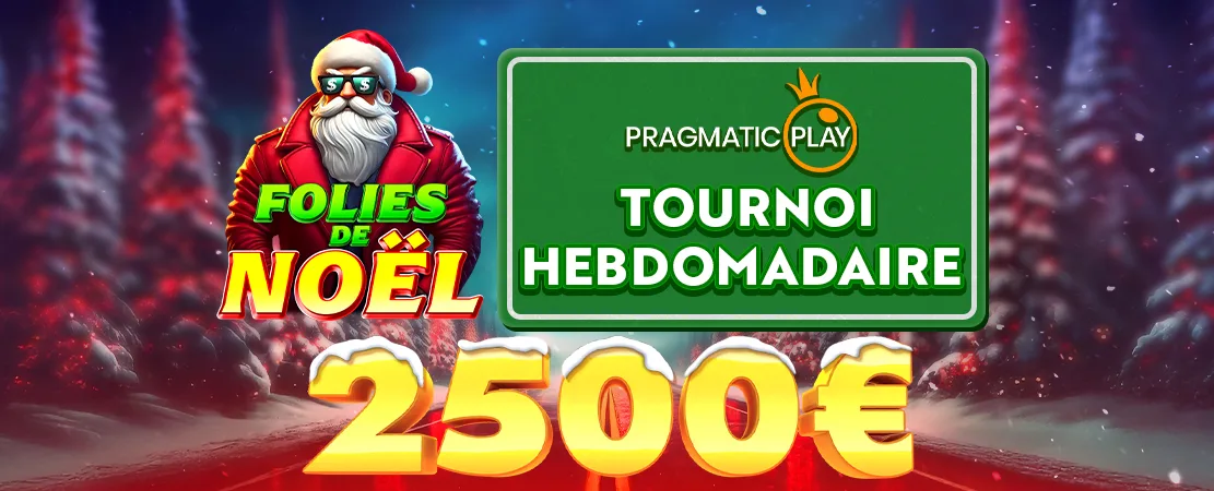 🤪 Tournoi Folies de Noël Pragmatic Play 2.500 € !