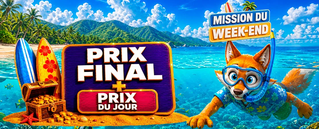 🏖️ Mission du Week-end à la mer : 3 jours, 3 prix, 1 prix final