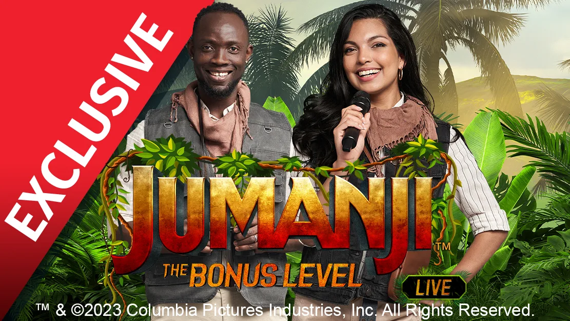 🦏 Exclusively at Starcasino! Jumanji: The Bonus Level Live by Playtech!