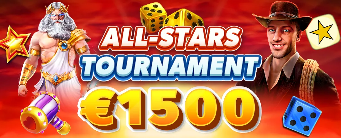 🎲 Exclusively at Starcasinodice! All-Stars 1,5K Tournament