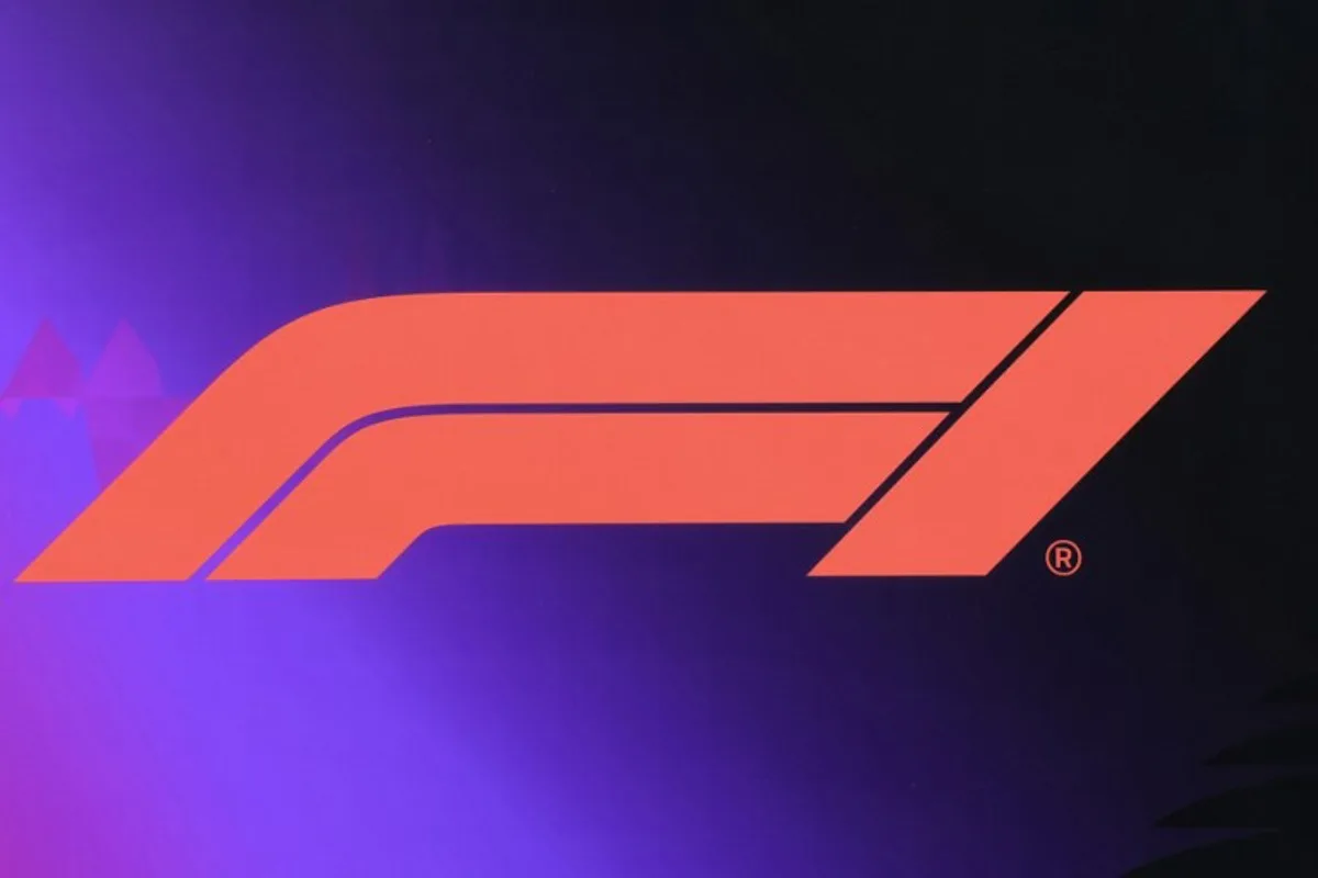 A logo of Formula One (F1) is pictured at the Bahrain International Circuit in Sakhir on March 1, 2024, ahead of the Bahrain Formula One Grand Prix. Giuseppe CACACE / AFP
