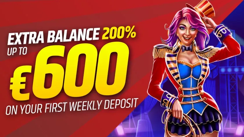 Weekly Extra Balance: 200% up to €600 - Web