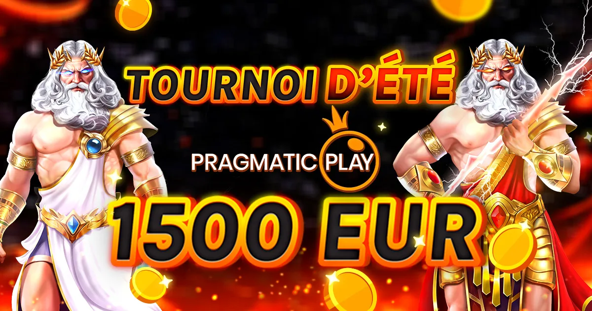🏆 Tournoi D'été Pragmatic Play de 1.500 € !