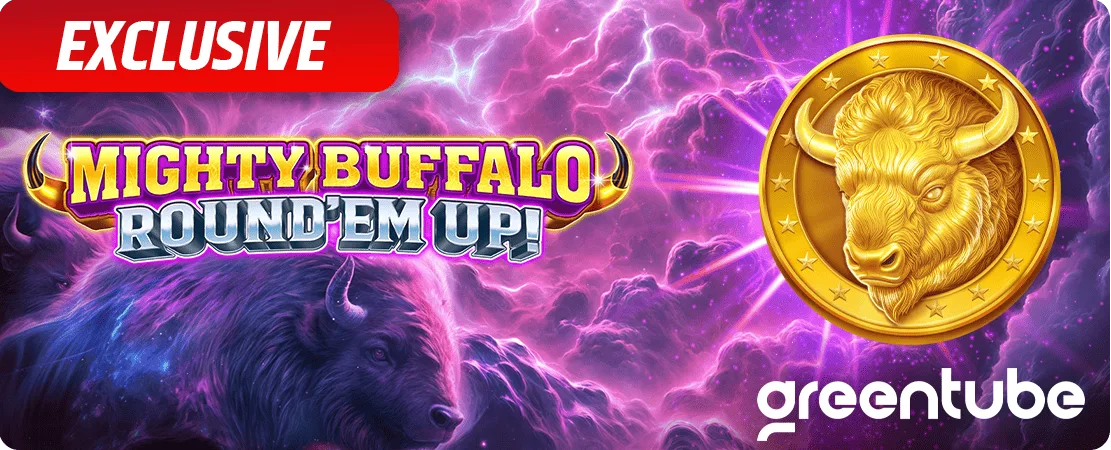 🦬 Mighty Buffalo Round ‘Em Up! Buy Bonus – Only at Starcasino!
