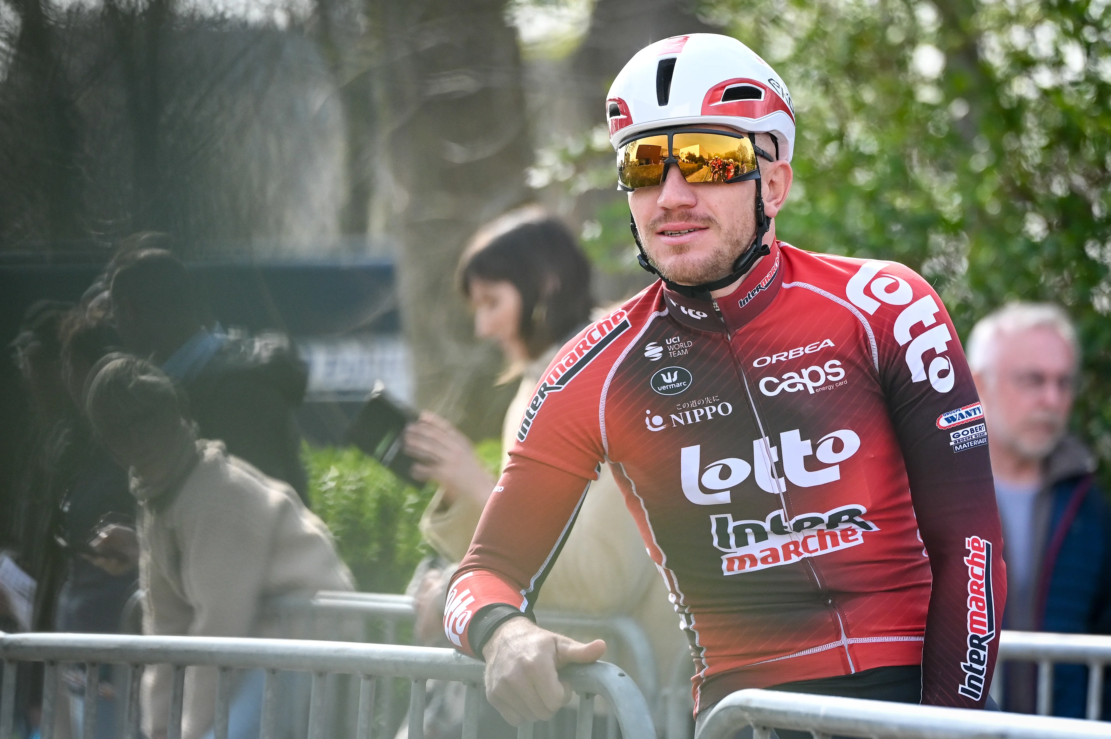 Belgian Lionel Taminiaux of Lotto-Intermarche pictured at the start of the 'Bredene Koksijde Classic' one day cycling race, 203,4 km from Bredene to Koksijde, on Friday 20 March 2026. BELGA PHOTO ELIAS ROM