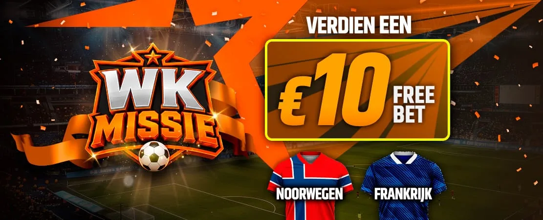 Pak een €10 Free Bet voor Noorwegen - Frankrijk!