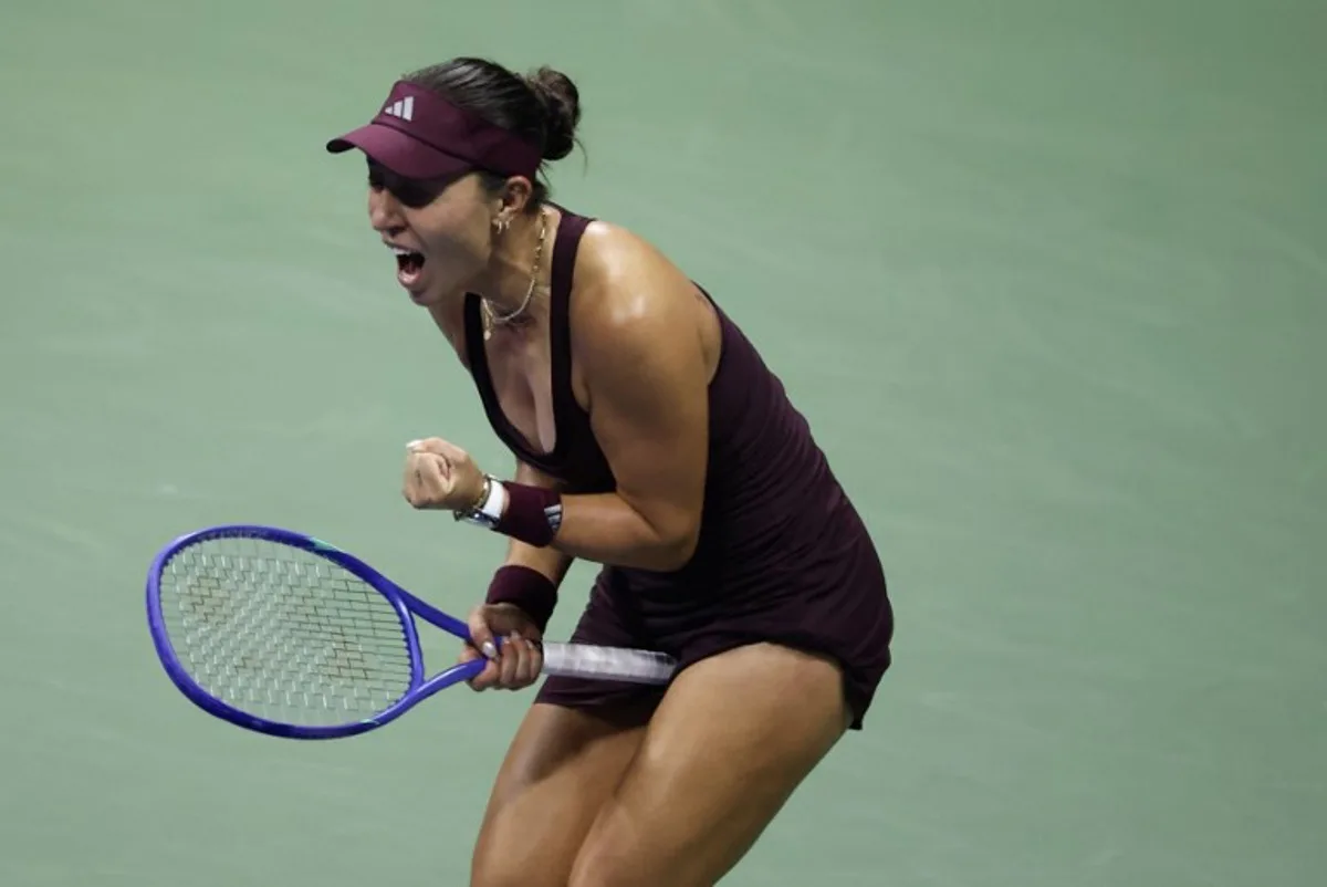 USA's Jessica Pegula celebrates defeating USA's Emma Navarro during their women's singles quarter-final tennis match on day ten of the US Open tennis tournament at the USTA Billie Jean King National Tennis Center in New York City on September 8, 2026.  Leonardo MUNOZ / AFP