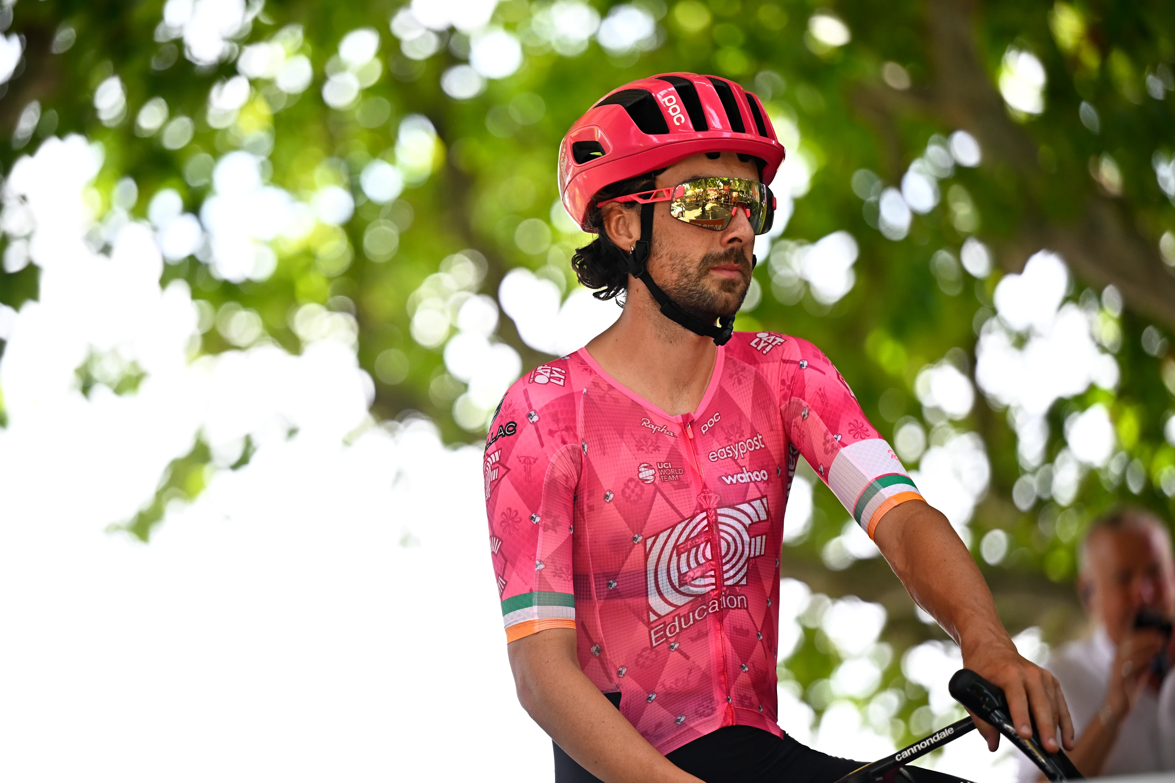 Irish Ben Healy of EF Education-EasyPost pictured before stage 17 of the 2025 Tour de France cycling race, from Bollene to Valence (161km), on Wednesday 23 July 2025 in France. The 112th edition of the Tour de France starts on Saturday 5 July in Lille, France, and will finish in Paris, France on the 27th of July. BELGA PHOTO JASPER JACOBS