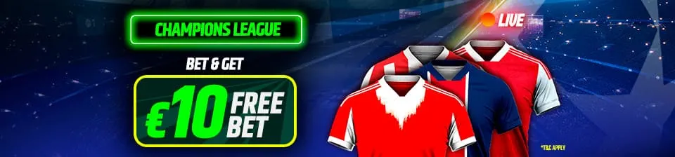 €10 in Champions League Freebet