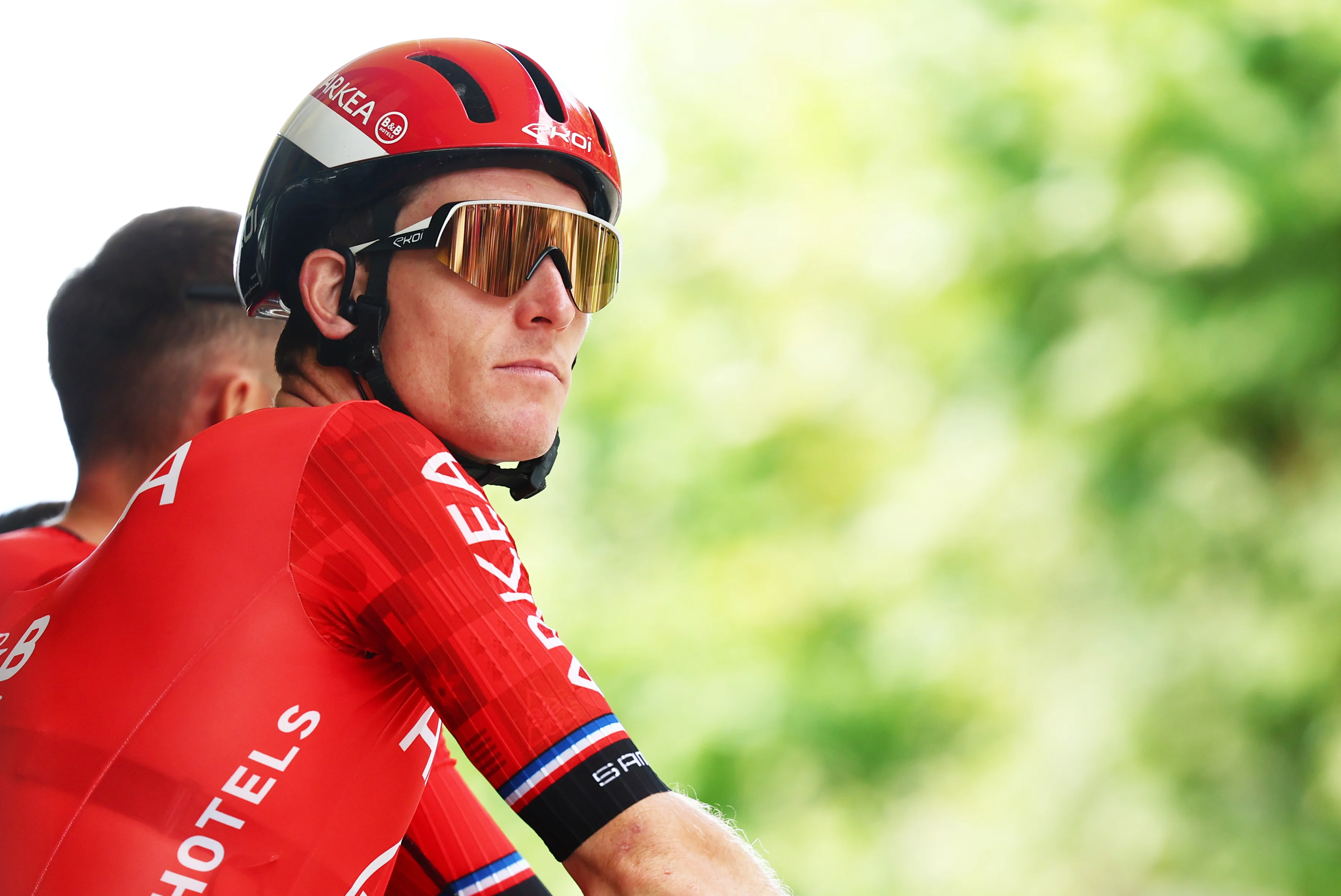 French Arnaud Demare of Arkea-BB Hotels pictured at the start of stage 13 of the 2024 Tour de France cycling race, from Agen to Pau, France (165,3 km) on Friday 12 July 2024. The 111th edition of the Tour de France starts on Saturday 29 June and will finish in Nice, France on 21 July.  BELGA PHOTO DAVID PINTENS