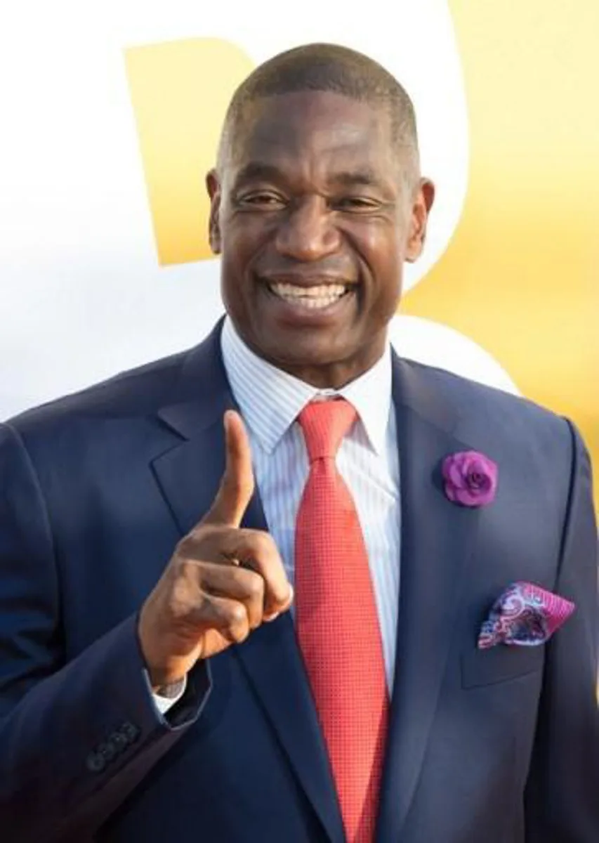 Dikembe Mutombo arrives to the NBA Awards at Basketball City on June 26, 2017 in New York.  Bryan R. Smith / AFP