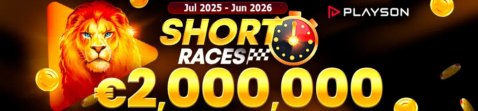 🏎️ Voel de adrenaline als je drift over de gladde wegen van de competitie, waar elke bocht een nieuwe kans op winst kan betekenen met de Playson Short Races!