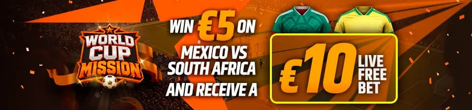 Ready for the World Cup? Join us and win a €10 Live Free Bet!