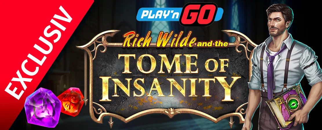 🏺 Exclusiv la Starcasino! Rich Wilde and the Tome of Insanity de Play'nGo!