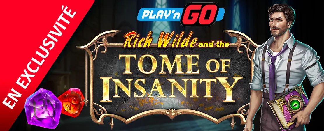 🏺 En exclusivité sur Starcasino ! Rich Wilde and the Tome of Insanity de Play'nGo!