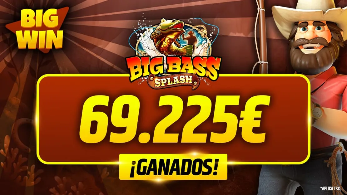 €69,225 Prize at Big Bass Splash!