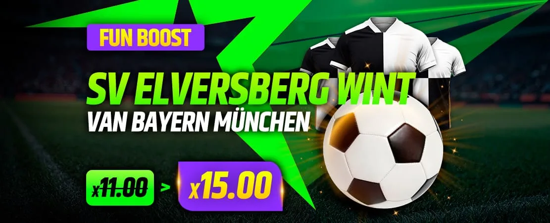 Fun Boost: SV Elversberg wint van Bayern München? Krijg 15x je inzet!