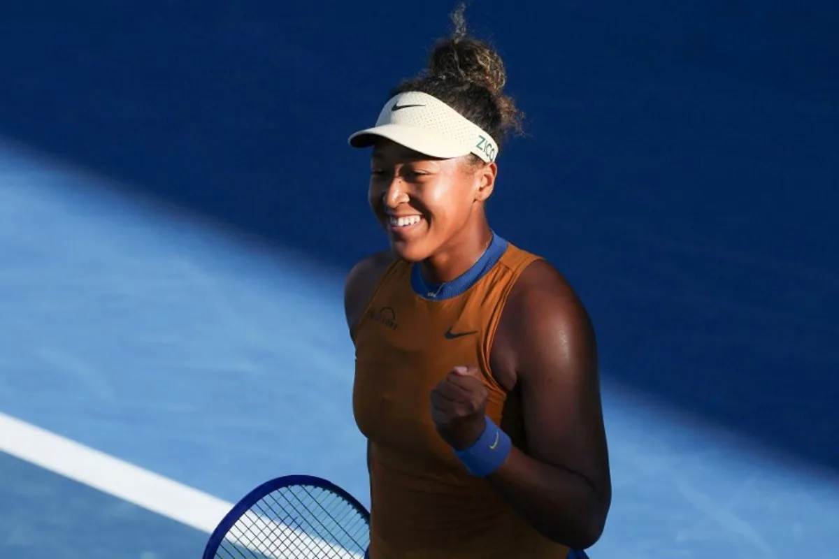 Japan's Naomi Osaka celebrates defeating USA's Alycia Parks in their women's singles semi-final match at the WTA Auckland Classic tennis tournament in Auckland on January 4, 2025.  Michael Bradley / AFP