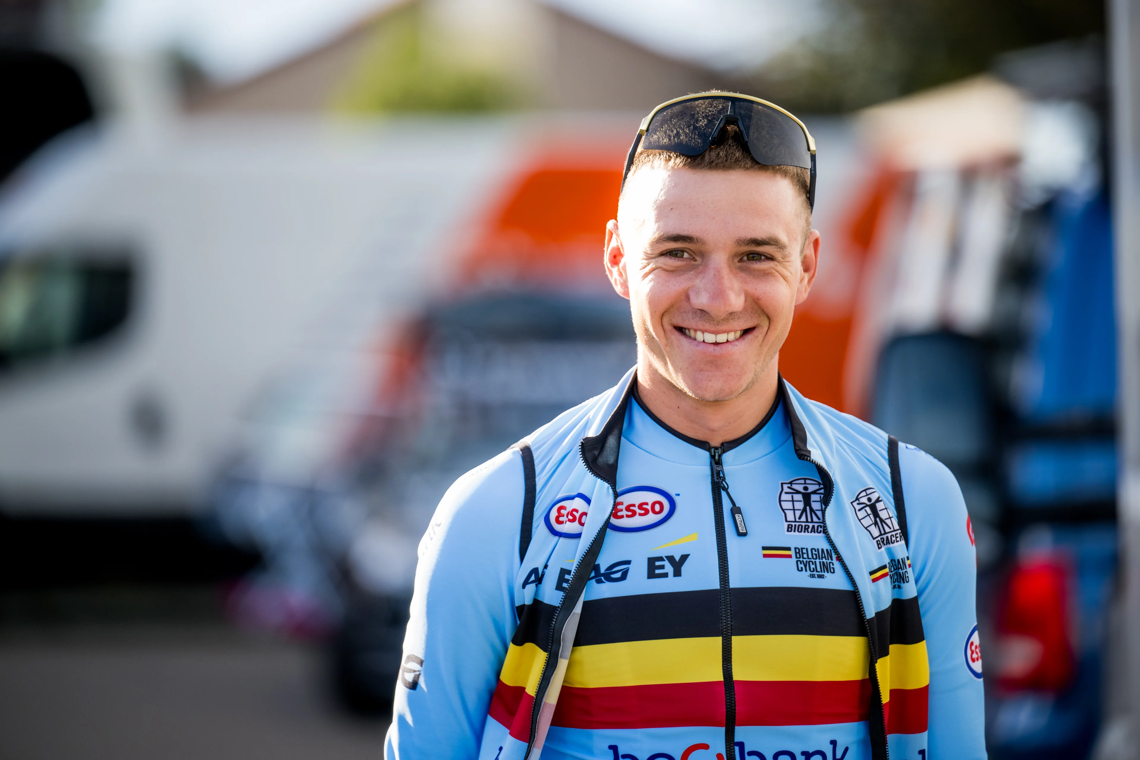 Belgian Remco Evenepoel of Soudal Quick-Step is seen at a training session at the 2024 UCI Road and Para-Cycling Road World Championships, Wednesday 25 September 2024, in Zurich, Switzerland. The Worlds are taking place from 21 to 29 September. BELGA PHOTO JASPER JACOBS