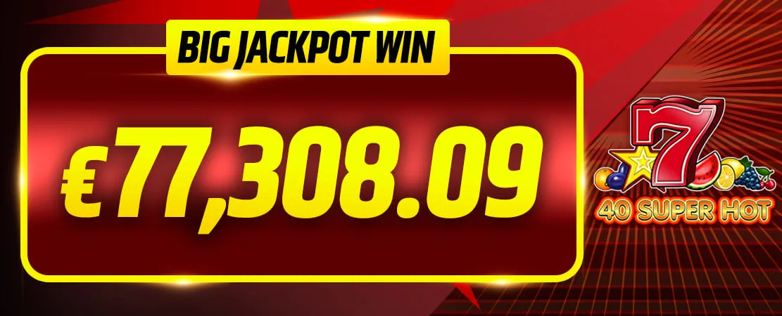 🤑 Jackpot: €77,308.09! 🤑