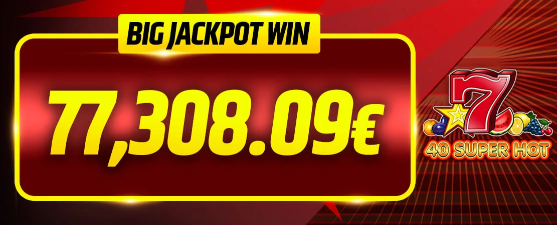 🤑 Jackpot de 77.308,09 € ! 🤑
