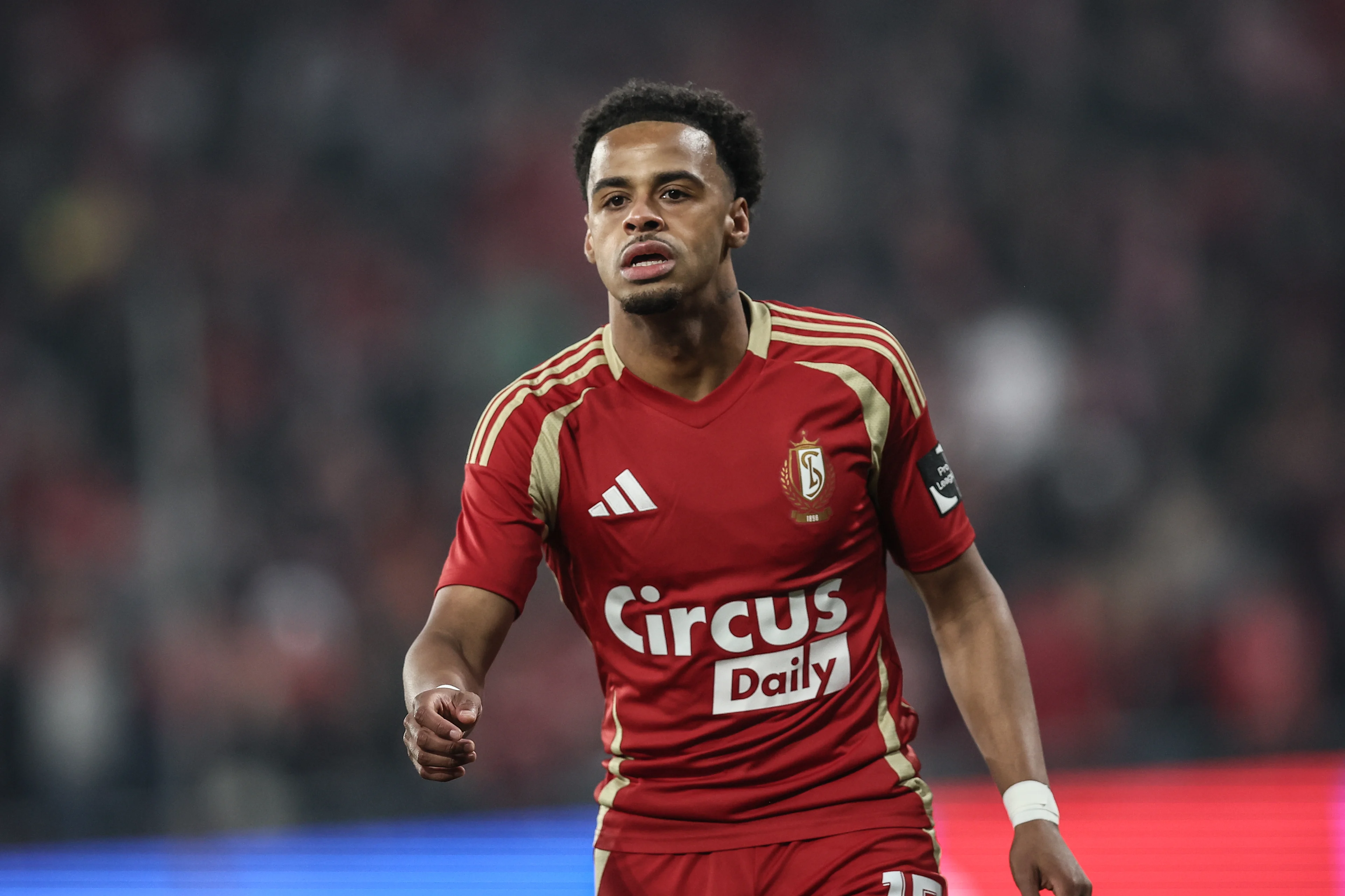 Standard's Ilay Camara pictured during a soccer match between Standard de Liege and RFC Anderlecht, Sunday 02 March 2025 in Liege, on day 28 of the 2024-2025 season of the 'Jupiler Pro League' first division of the Belgian championship. BELGA PHOTO BRUNO FAHY