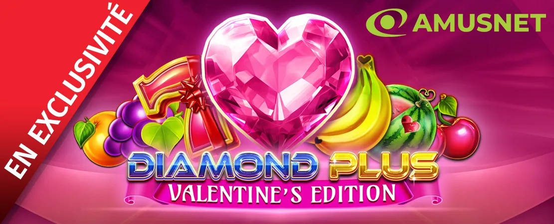 💎❤️ Exclusivement chez Starcasino ! Diamond Plus Valentine's Edition d'Amusnet ❤️💎