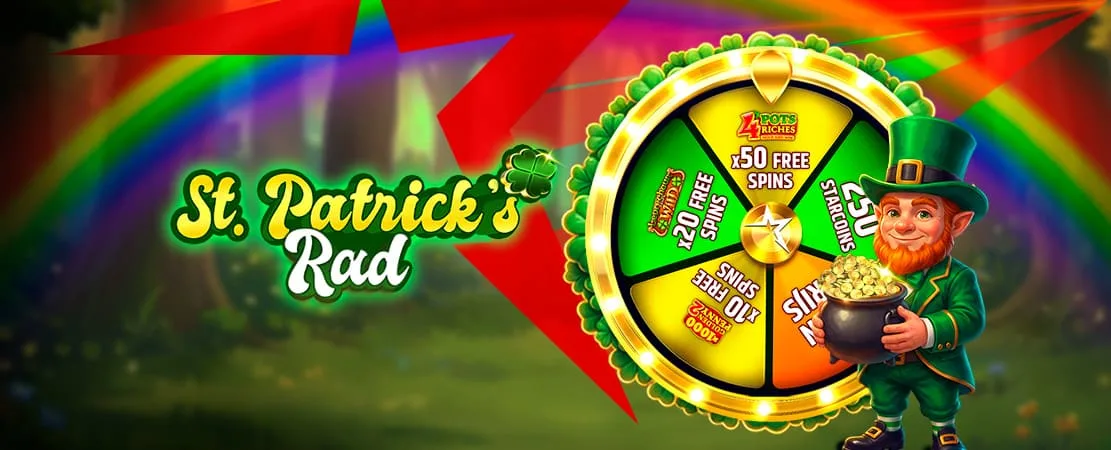 🍀 Draai het St. Patrick’s Rad en win gratis spins bij Starcasino