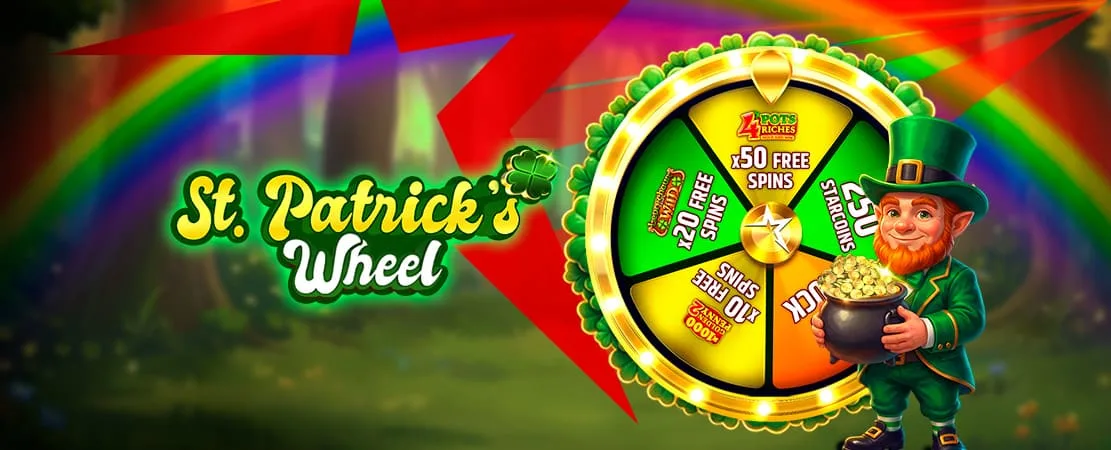 🍀 Spin the St. Patrick’s Wheel and win free spins at Starcasino 