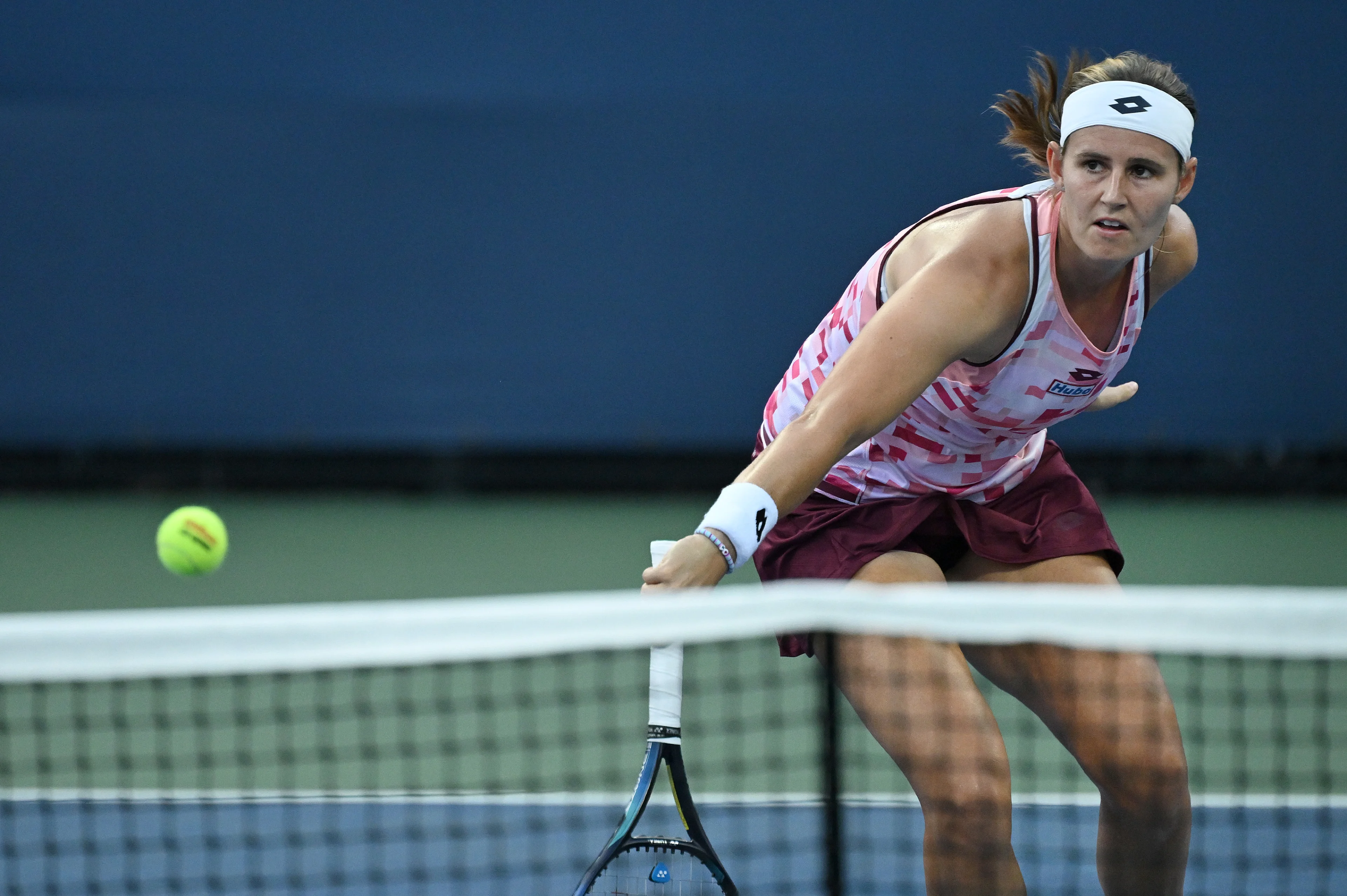 Greet Minnen of Belgium plays against Donna Vekic of Croatian in the Women' Singles Round 2 of the U.S. Open tennis tournament at USTA Billie Jean King National Tennis Center, New York, NY, August 28, 2024. (Photo by Anthony Behar/Sipa USA)