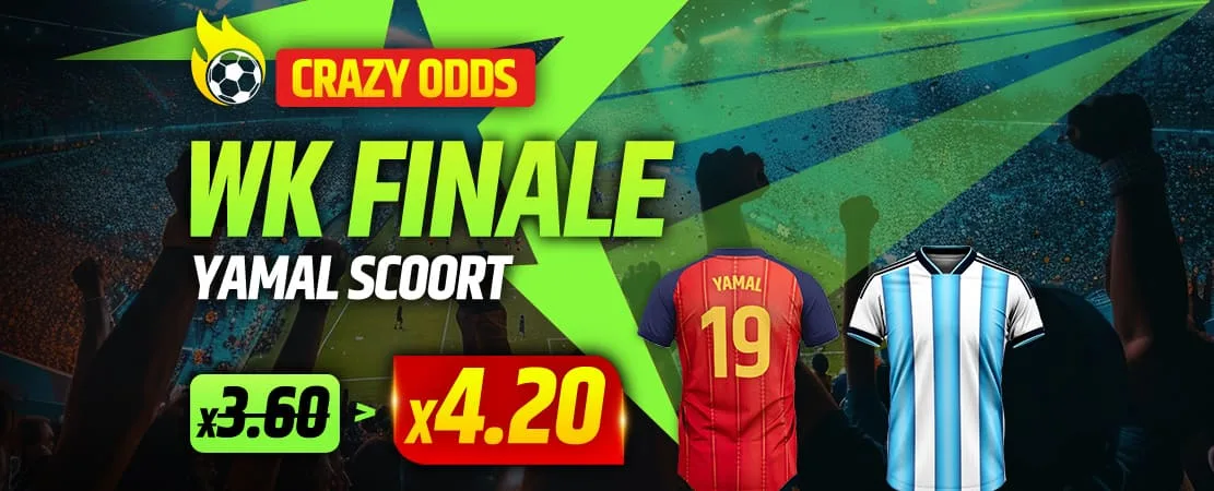 ⚡ Crazy Odds: Yamal scoort in de WK-finale