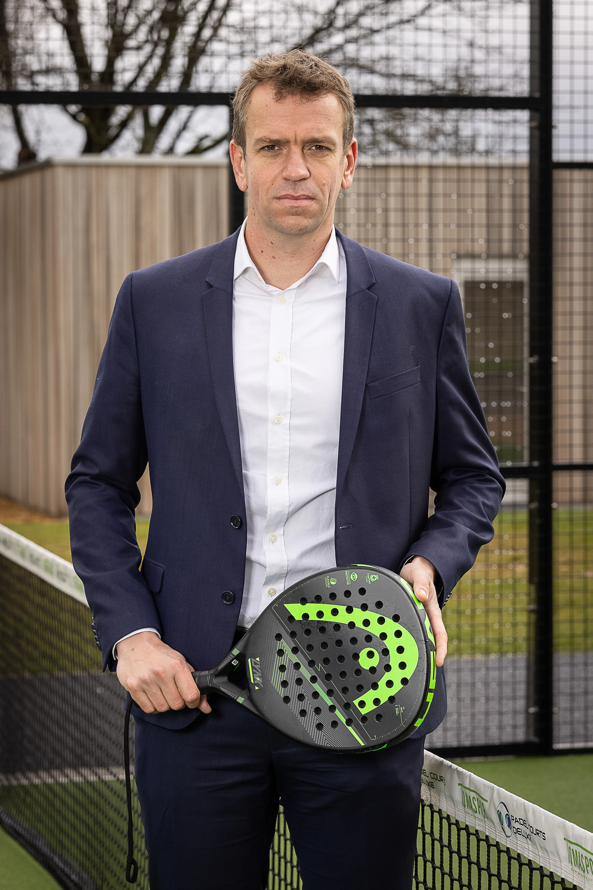 ATTENTION EDITORS: FOCUS COVERAGE, DISTRIBUTION REQUESTED TO BELGA CEO Gijs Kooken poses for the phtographer at the International padel club in Ternat, Thursday 18 March 2021. BELGA PHOTO JAMES ARTHUR GEKIERE